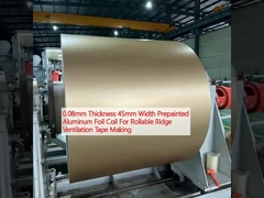 0.08ملم سمك 45ملم عرض طلاء مسبق لفوليف الألومنيوم لإنتاج شريط التهوية