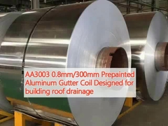 AA3003 0.8mm/300mm طلاء مسبق المكعب المعدة للطلاء المعدة لبناء تصريف السقف