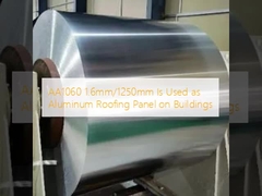 AA1060 1.6mm/1250mm يستخدم كلوحة سقف الألومنيوم على المباني