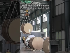 لفائف الألومنيوم المطلية مسبقًا الخاصة بنا يتم تعبئتها لشحنها إلى عميل في المكسيك