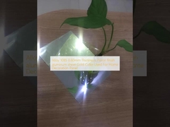 سبيكة 1085 بسمك 0.60 مم، صفيحة ألومنيوم بلمسة نهائية عاكسة، لون ذهبي، تستخدم للوحة الديكور المنزلي