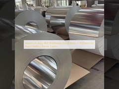 سبيكة الألومنيوم 8011 بطاقة BattBarrier (0.8mm × 1600mm) للطبقات الحاجزة لبطارية الكيس