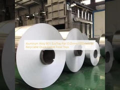 رقائق ألومنيوم 8011 EcoTray (0.05 مم/1300 مم) لصواني الطعام القابلة لإعادة التدوير سريعة التجميد