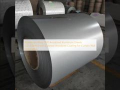 سبائك الألومنيوم 1100 صفائح الألمنيوم المؤكسد (1.2-2.0 مم) مع طلاء بأكسيد ملون لتزيين الحائط الساتر