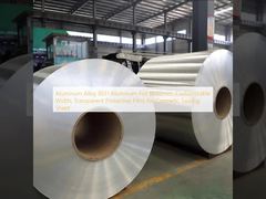 رقائق الألومنيوم 8011 من سبائك الألومنيوم (0.02 مم، عرض قابل للتخصيص، فيلم حماية شفاف) لصفائح ختم مستحضرات التجميل