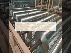 لفائف ألومنيوم 1100 من سبائك الألومنيوم لأغطية تعبئة المشروبات (0.25 مم | عرض مخصص | طلاء بأكسيد)