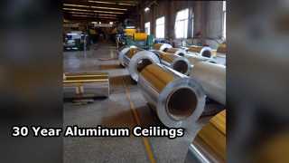 ألواح السقف المصنوعة من الألومنيوم لمدة 30 عامًا، متينة وخفيفة الوزن