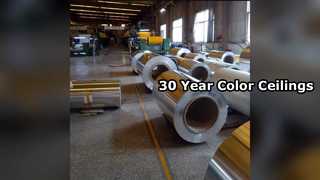 ألواح السقف المصنوعة من الألومنيوم لمدة 30 عامًا