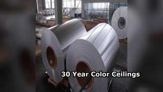 صفائح السقف الألومنيوم المتينة 30 سنة اللون