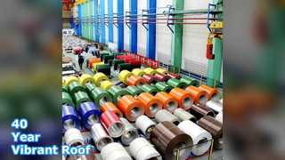 40 عامًا من ألواح السقف، لفائف الألومنيوم PVDF