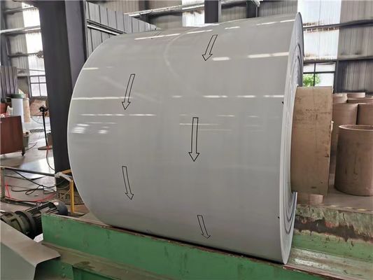 3005 H47 0.4MM لفائف الألومنيوم المطلي بالألوان المسبقة للرصيف المعدني