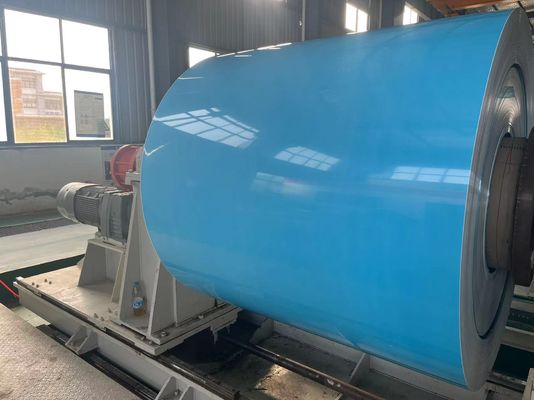 0.70 * 1250mm 3003 سبيكة طلاء مسبق لفائف الألومنيوم خصيص السماكة اللون مطلي ورقة الألومنيوم للجدار واجهة لوحة