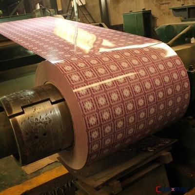 سبيكة 3003 طلاء نمط الرخام لفائف الألومنيوم 24GA × 48 بوصة ورقة الألومنيوم مرسومة مسبقا لبناء واجهات البناء