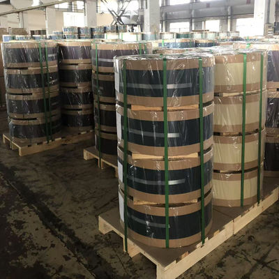 Alloy3105 0.26mm سميكة 128 ملم واسعة مكافحة الخدش شريط الألومنيوم مسبقًا