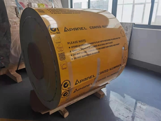 AA5052 H38 1.5MM لفائف ألومنيوم مسبقة الطلاء لتطبيقات النقل بالسكك الحديدية