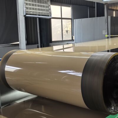 لفائف ألومنيوم 3105 مطلية مسبقًا بطلاء PPG Kynar PVDF باللون الرمادي غير اللامع RAL 7046 لألواح التسقيف