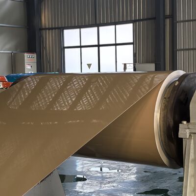 صفائح ألومنيوم مطلية بالألوان للأسقف، سبيكة 3105، طلاء PPG Kynar PVDF، رمادي غير لامع Ral 7046، لفائف مطلية مسبقًا، بسمك 0.05 بوصة، عرض 49 بوصة