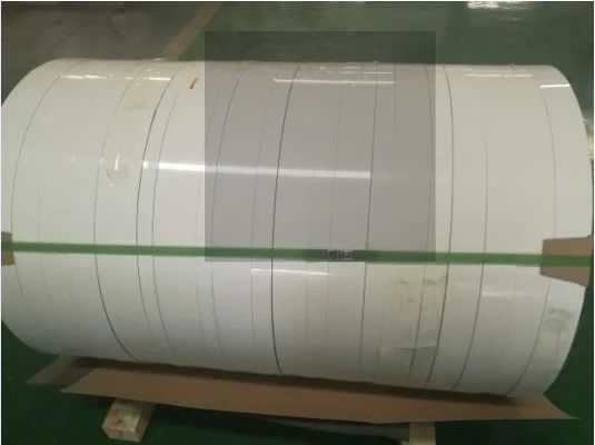 طلاء PE أبيض شديد اللمعان 0.76 مم H26 ألومنيوم مطلي مسبقًا