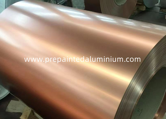 PE / PVDF / SMP طلاء مسبق لفائف الألومنيوم ورق الألومنيوم الزخرفي
